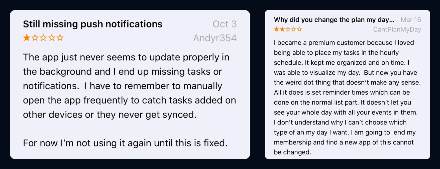 App Reviews