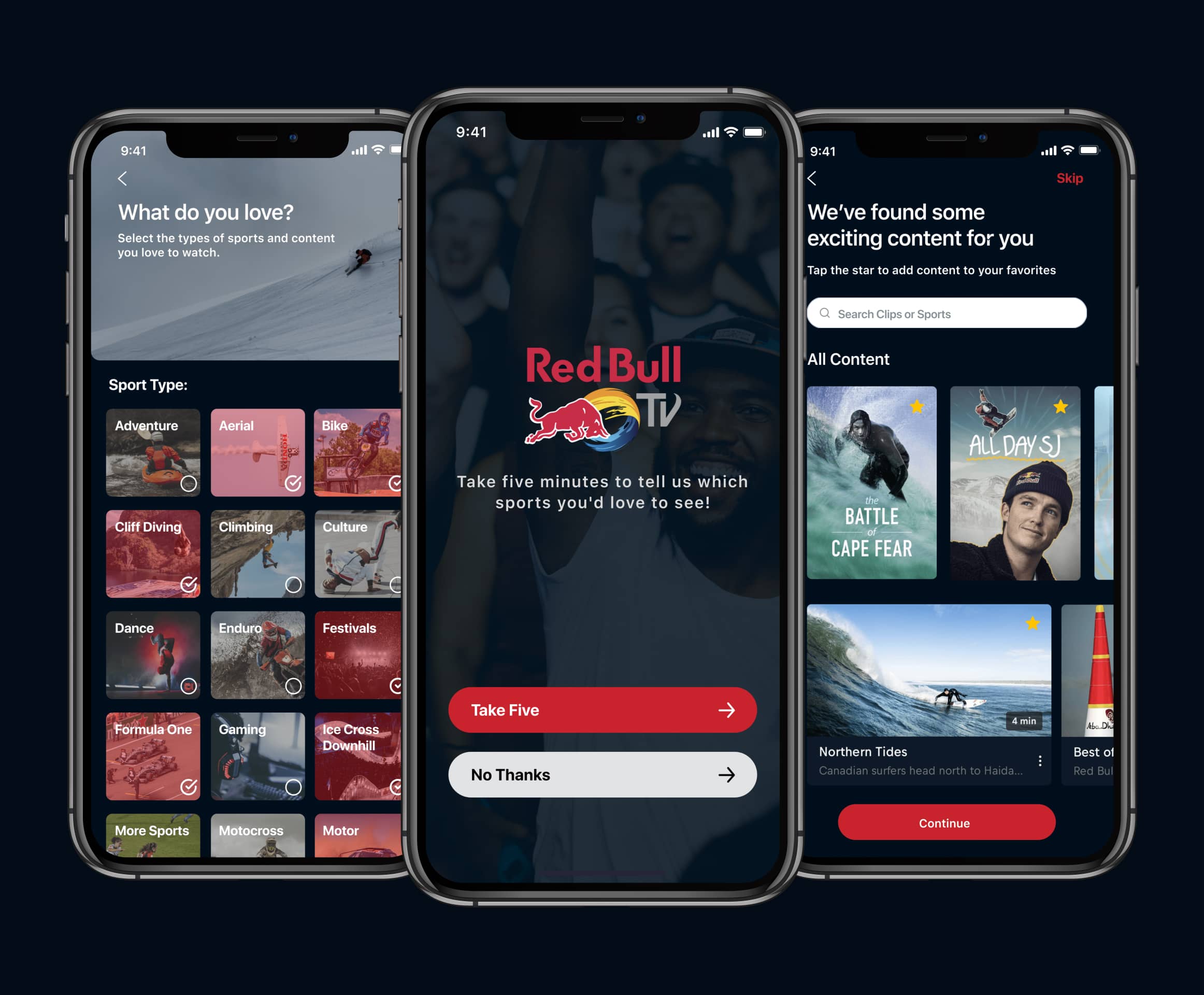 Red Bull TV Screens